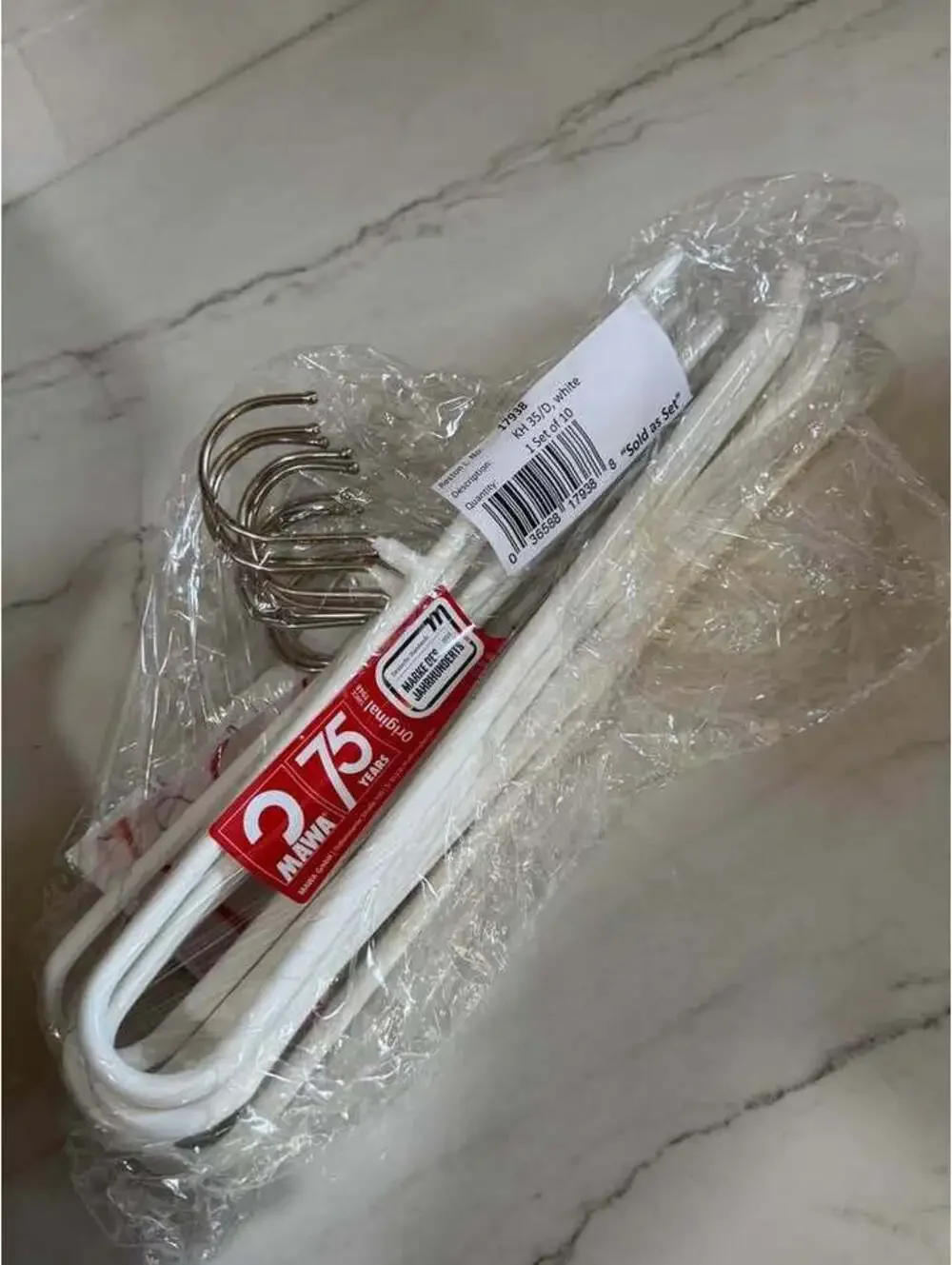 Mawa by Reston Lloyd Trouser Series Non-Slip Hanger Pack of 10 hangers